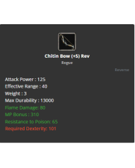 Chitin Bow
 +-+5 Rebirt