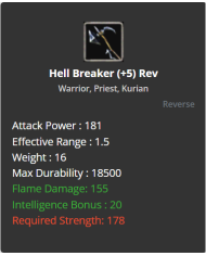 Hell Breaker
 +-+5 Rebirt