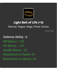 Light Belt of Life
 +-+3