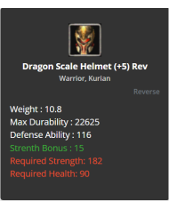 Dragon Scale Helmet
 +-+5 Rebirt