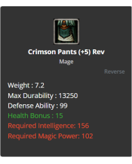 Crimson Pants
 +-+5 Rebirt