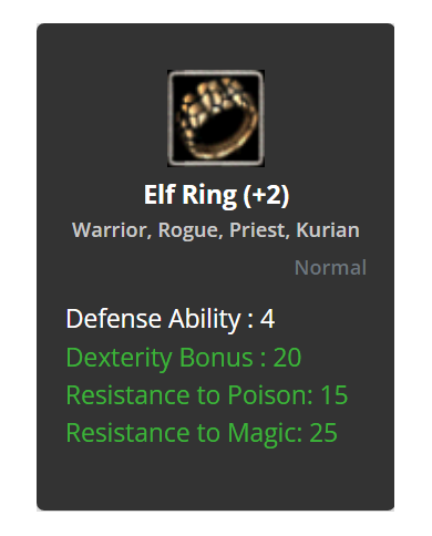 Elf Ring +2 (DUAL)