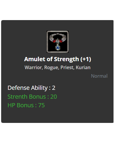  Amulet of Strength (+1)