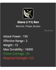 Glave (+11) Rev