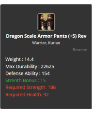 Dragon Scale SET (+5 Rev)