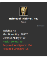 +11 Priest Trial Set