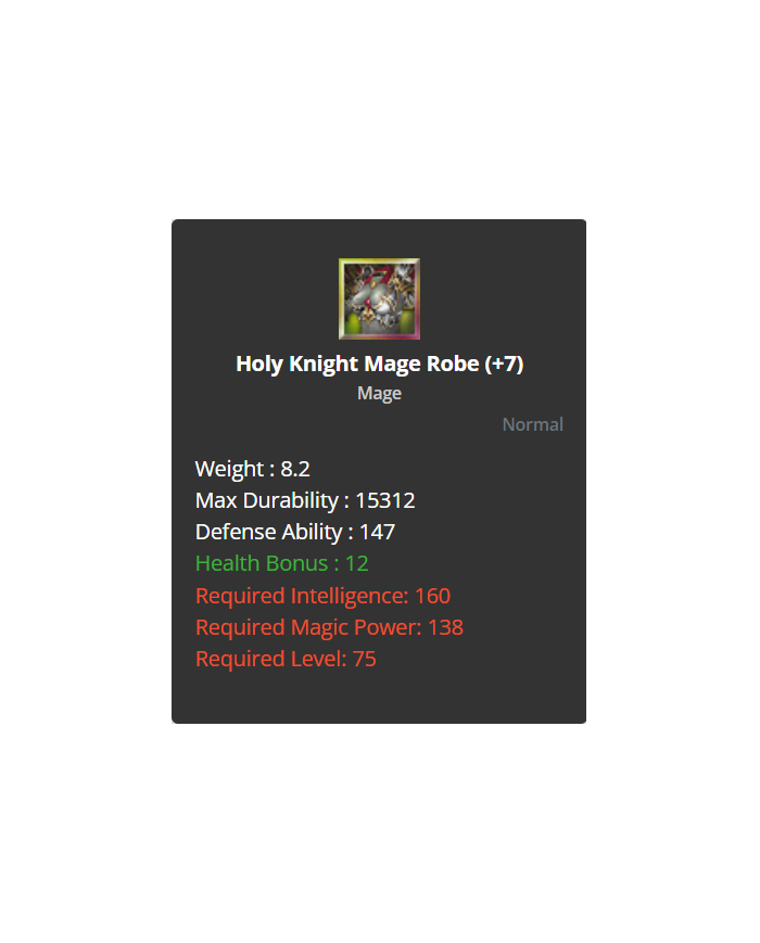 Mage Krowaz / Holy / Chitin Karma Set