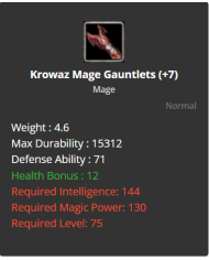 Mage Krowaz / Holy / Chitin Karma Set