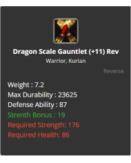 Dragon Scale SET (+11 Rev)