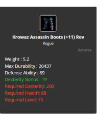 Krowaz Assassin Set +11 Rev