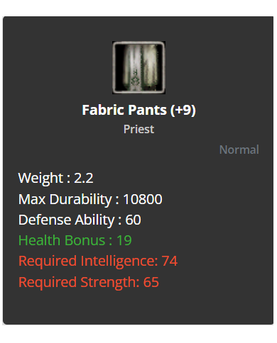 Fabric Set +9