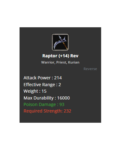 +14 Rebirt Raptor