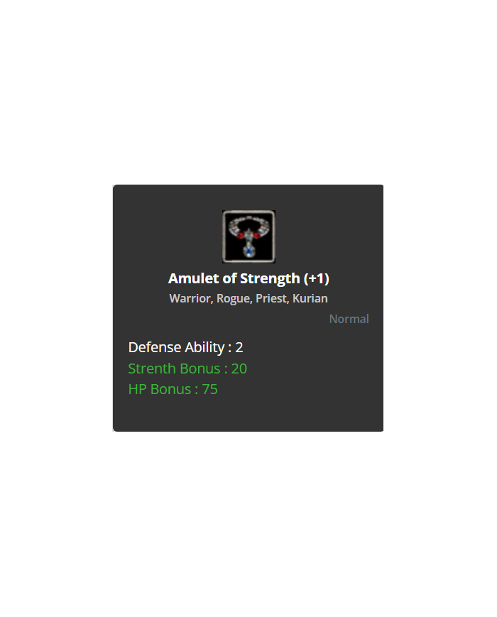 Amulet Of Strength +1