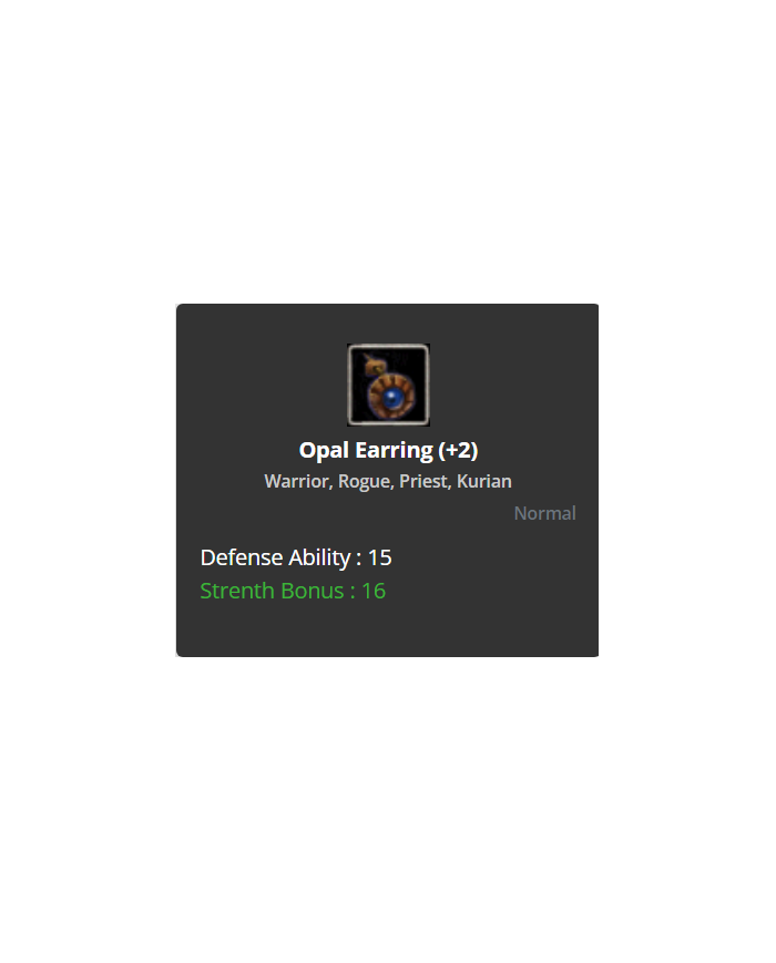 +2 Opal Earring