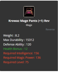 Krowaz Mage Set +1 Rev