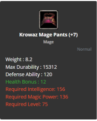 +7 Mage Krowaz Set