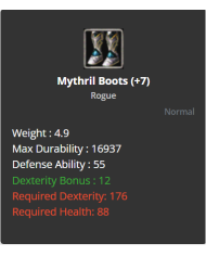 +7 Rogue Mythrill Set