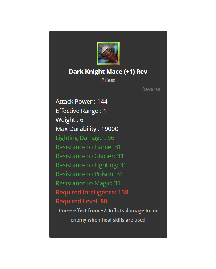 Dark Knight Mace +7