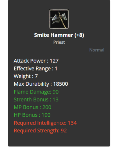 +8 Smite Hammer